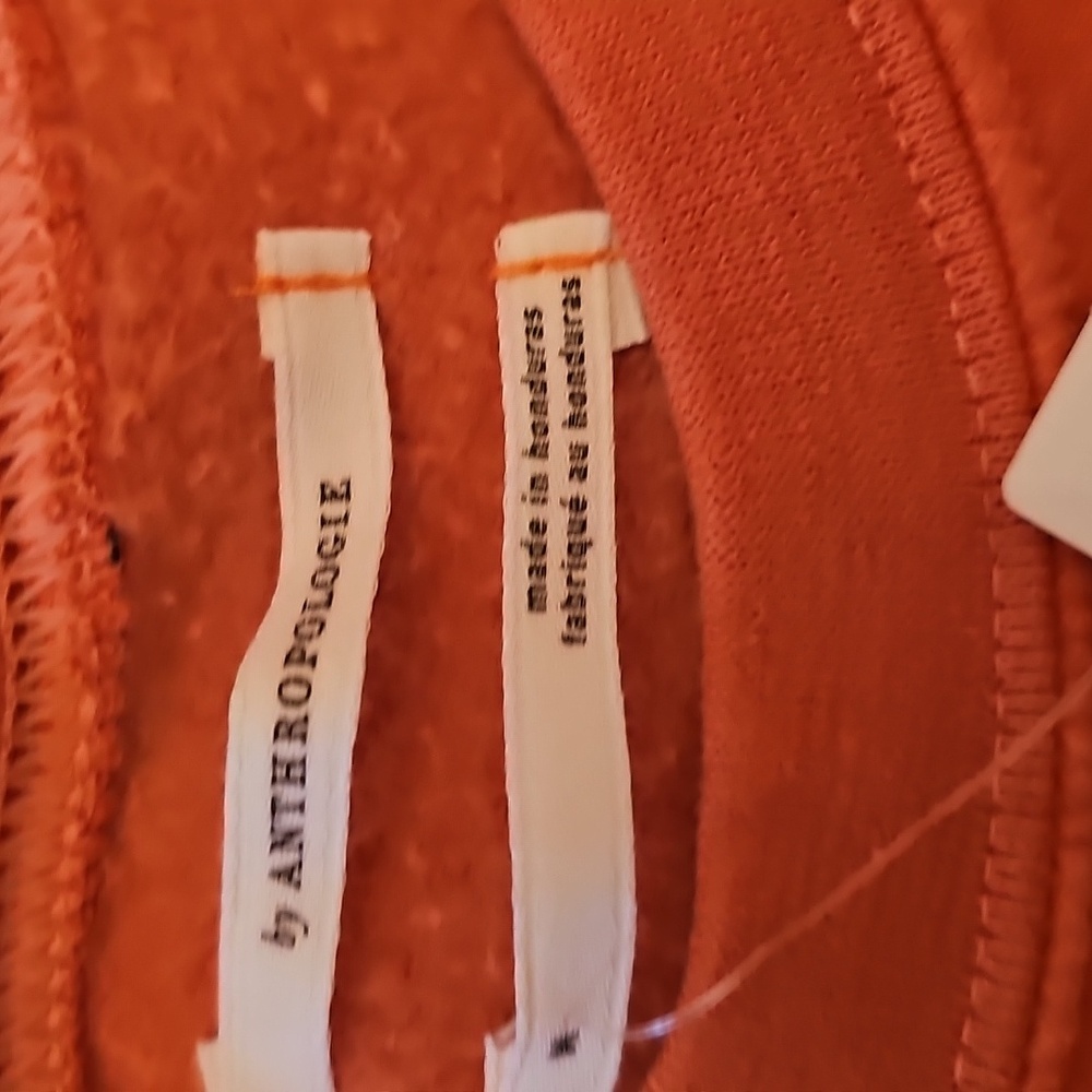 Anthropologie Orange Graphic Crewneck Sweatshirt - Picture 4 of 7